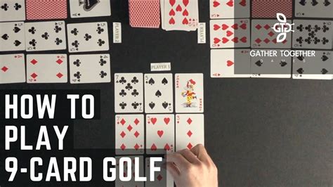 This game is similar to the outdoor game of golf in that the players try to get the lowest score and that 9 ‘holes’ (or rounds) are played. (A round is when players are dealt a hand of cards and they play until one person goes out.) To play, the dealer gives each player 6 cards face down. Players arrange their cards in 2 rows of 3 cards.